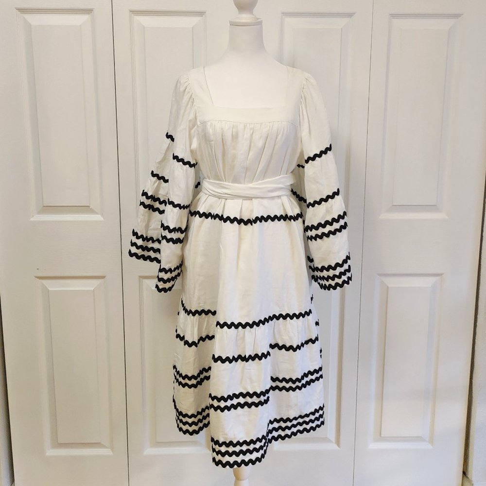 Lisa Marie Fernandez Ric Rac Tent Dress Size Medium/Large, NWT.
